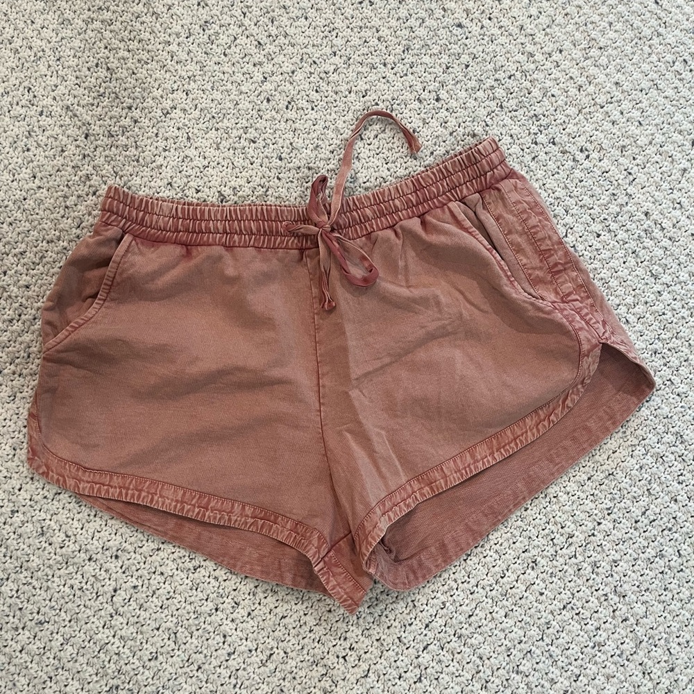 L*Space Pale Pink Shorts with Elastic Waistband